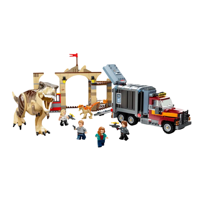 LEGO Jurassic World Collection Tyrannosaurus Rex And Savage Dinosaur Building Blocks 466 Pcs 76948