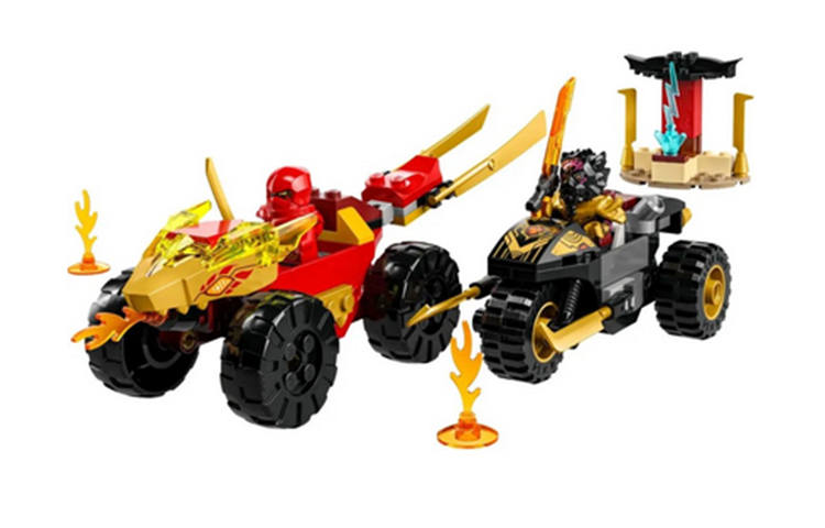 LEGO Kai And Ras's Car And Bike Battle Building Blocks 71789
