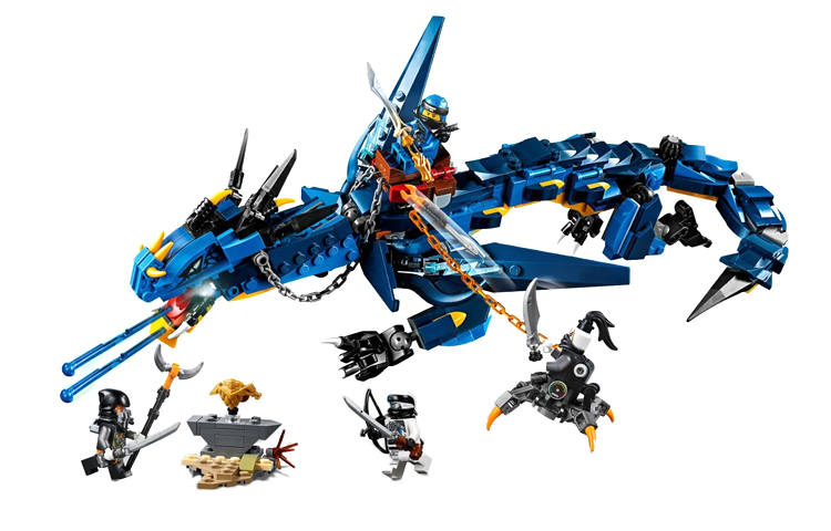 LEGO LEGO Phantom Ninja Collection Thunder And Lightning Storm Shenron Building Blocks 493pcs 70652