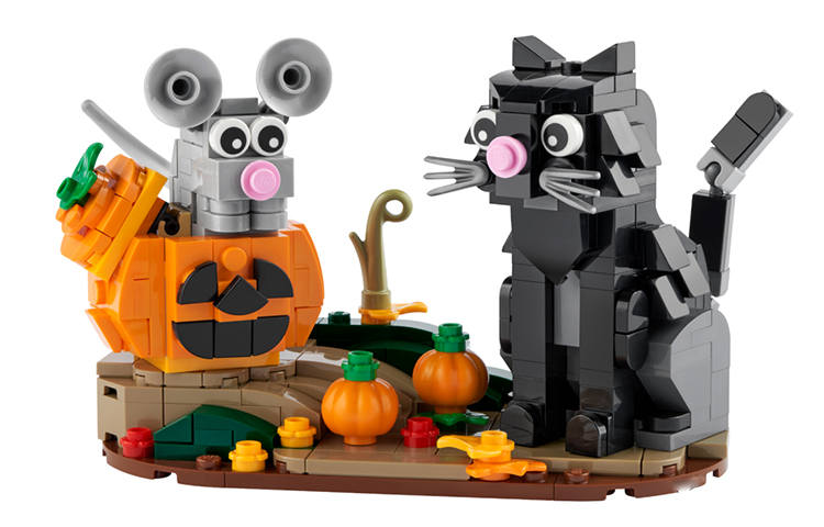 LEGO LEGO Halloween Cat & Mouse Building Blocks 40570