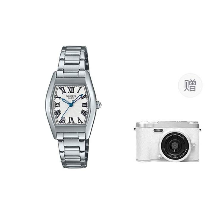 CASIO CASIO SHEEN Quartz Movement Stainless Steel Strap Watch Women's Watch Silver Dial