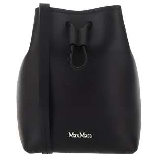 MaxMara Leather Bucket Bag, Shoulder Bag Women's Black