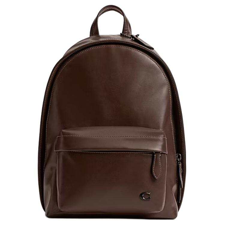 COACH COACH Leather Backpack Small Men's Brown