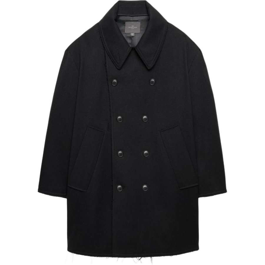 ZARA Stefano Pilati Coat Men's Black