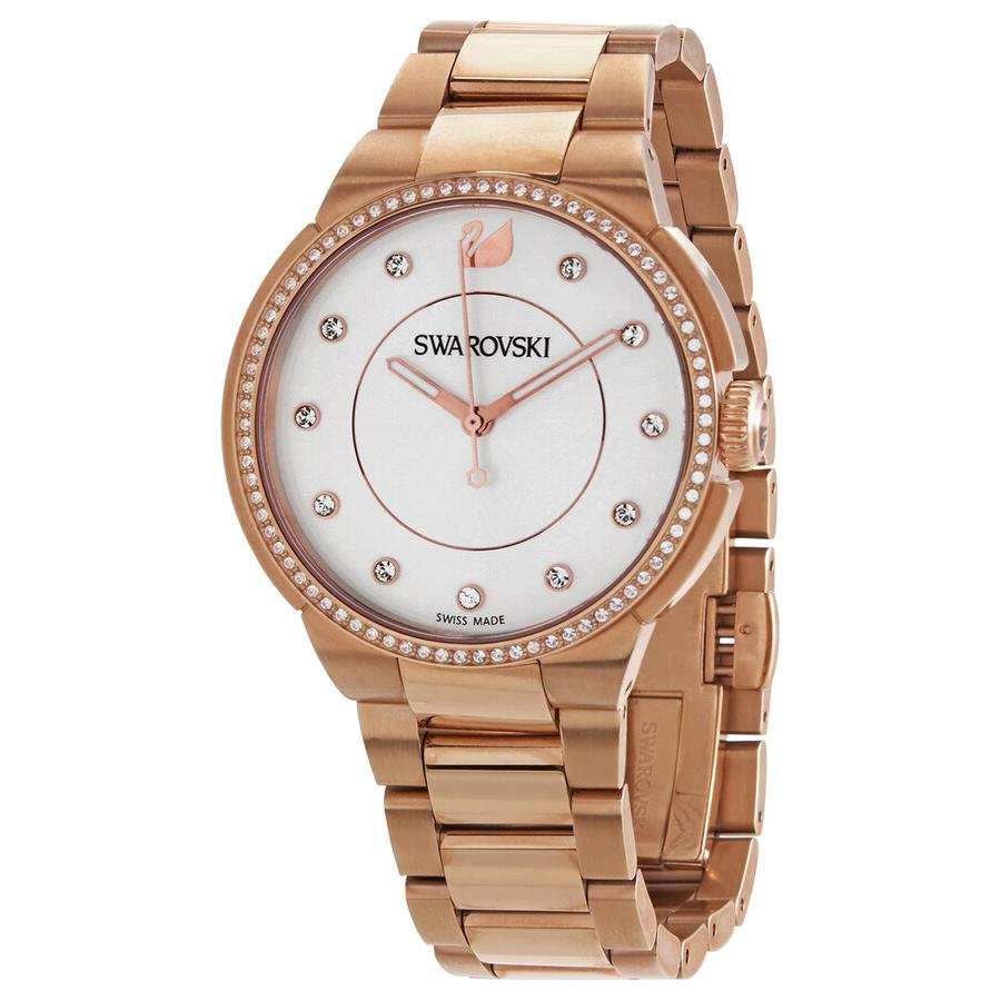 Swarovski City Mini Wrist Watches Quartz Movement Stainless Steel Strap 32mm White Dial Women's Watch