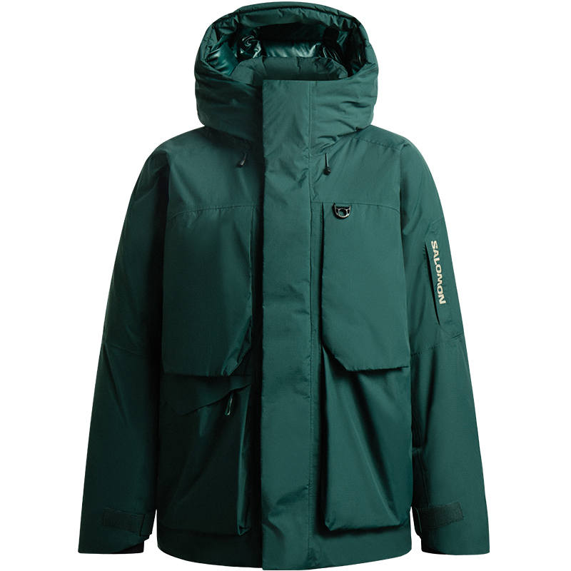 SALOMON Down Jacket Unisex Jack Pine Green