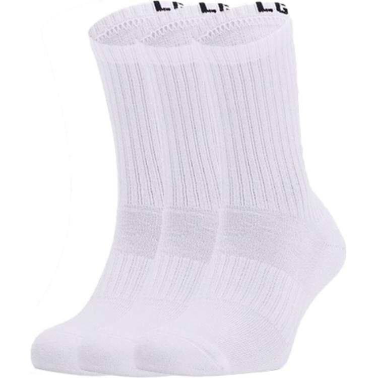 Under Armour Under Armour Crew Socks All Unisex 3 Pack White Couple's
