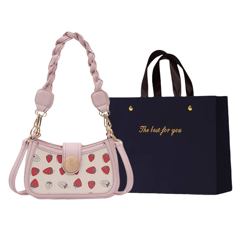 ZUONU Pu Crossbody Bag, Shoulder Bag Regular Women's Strawberry Pink
