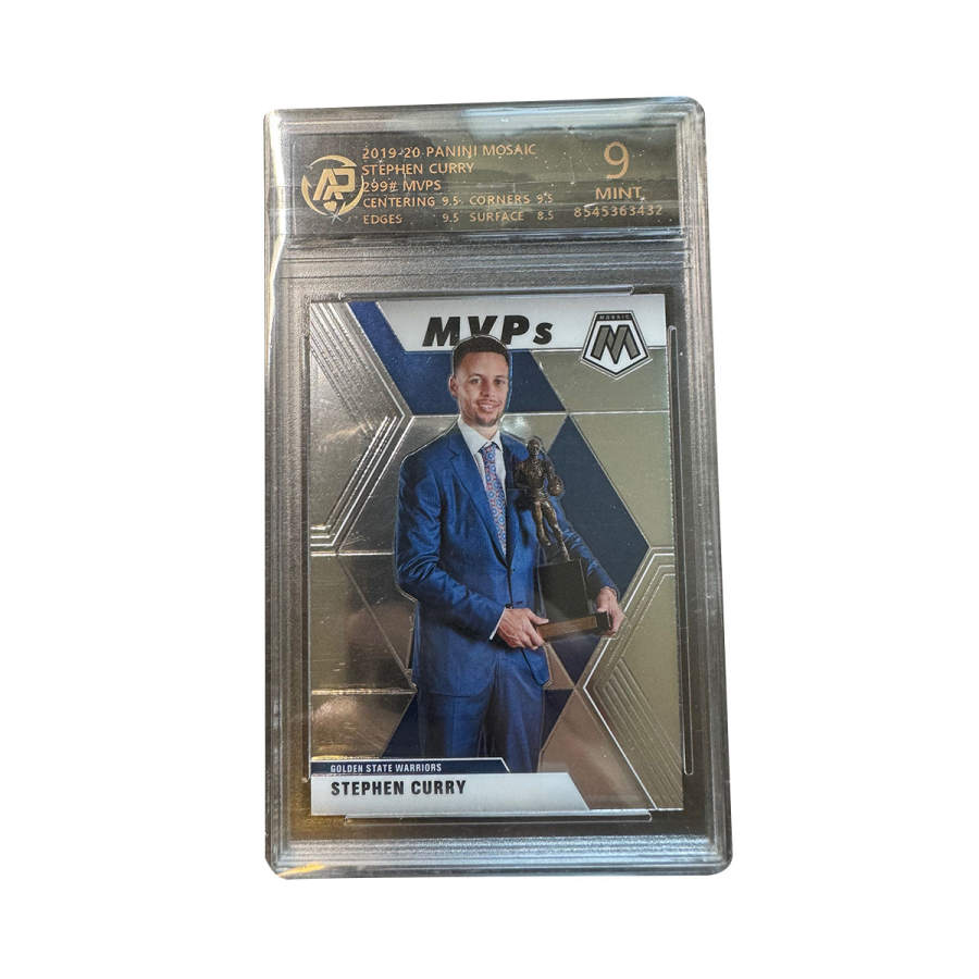 PANINI PANINI 2019 2020 Golden State Warriors, Curry RPA 9 Graded Cards 1 Pc