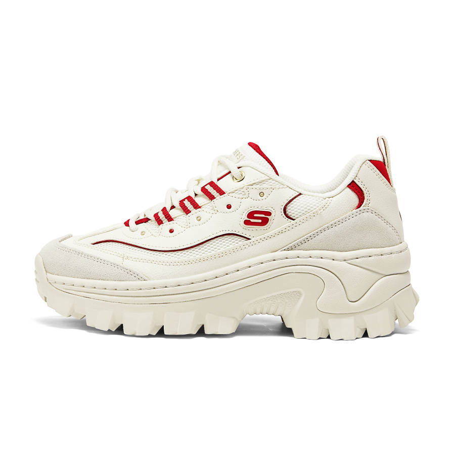 Skechers Street Comfortable Low top Chunky Sneakers Women's White Red