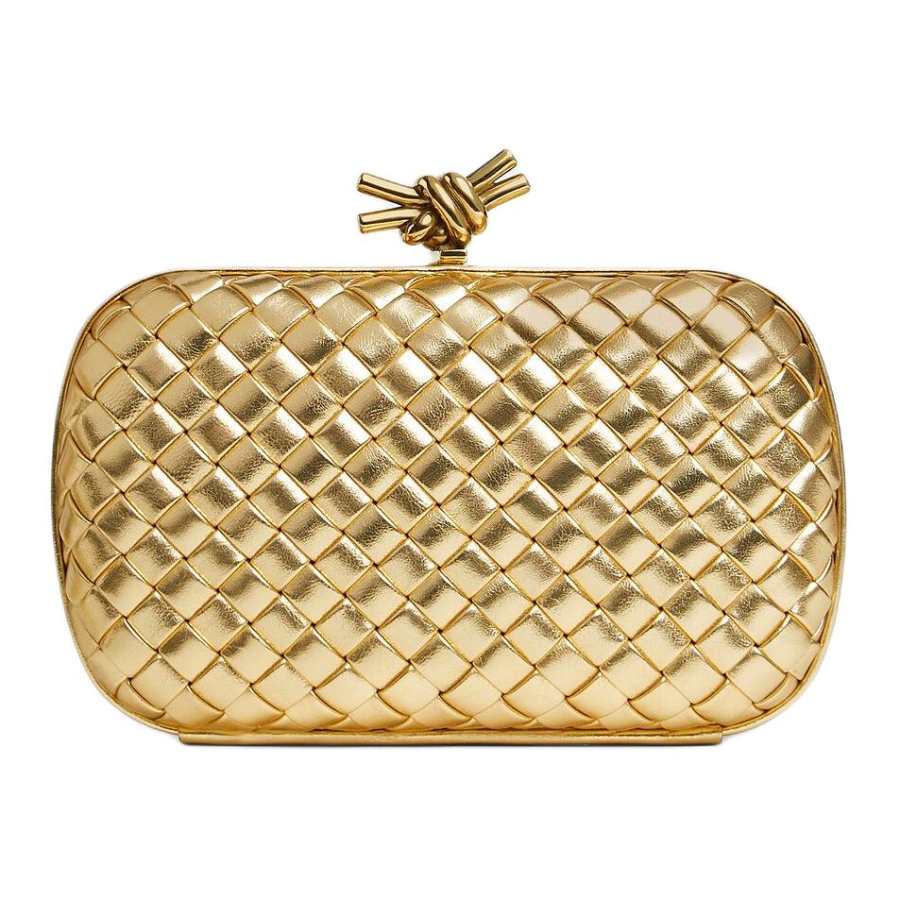 Bottega Veneta Sheepskin Clutch Regular Women's Gold