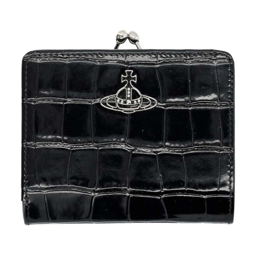 Vivienne Westwood Logo Plaque Embossed Bi Fold Wallet