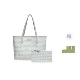 VANESSA HOGAN Cow Leather Combo Bag, Tote Bag, Shopping Bag, Handbag, Shoulder Bag Regular Women's Gray