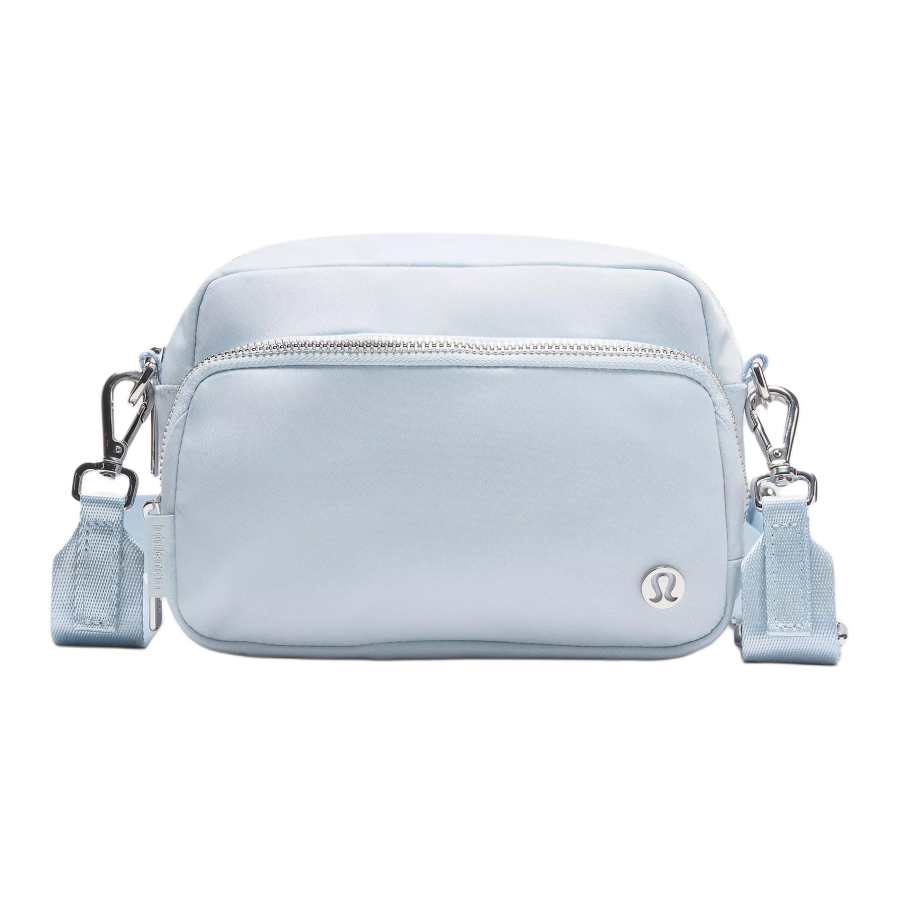 Lululemon Everywhere Nylon Crossbody Bags Unisex Starch Blue & Silver