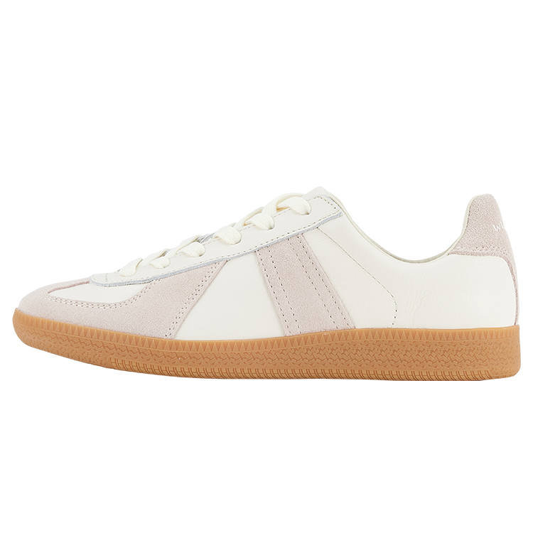 Norman Walsh Cow Leather Cushioning Low top Skateboard Shoes Unisex Beige Pink