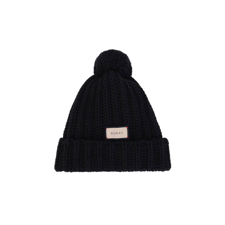 GUCCI GUCCI Label Knit Beanie