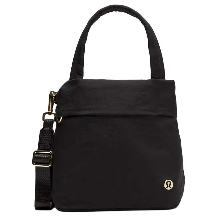 Lululemon On My Level Nylon One Shoulder Handbag Unisex Black