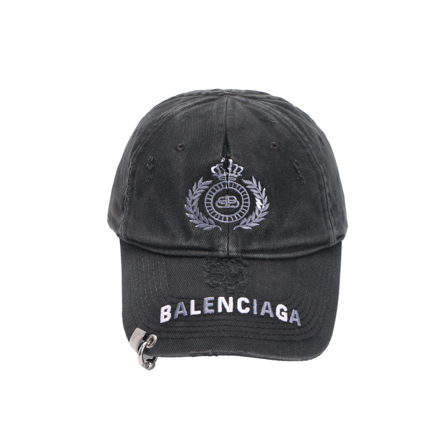 Balenciaga Balenciaga Bb Laurel Destroyed Piercing Cap