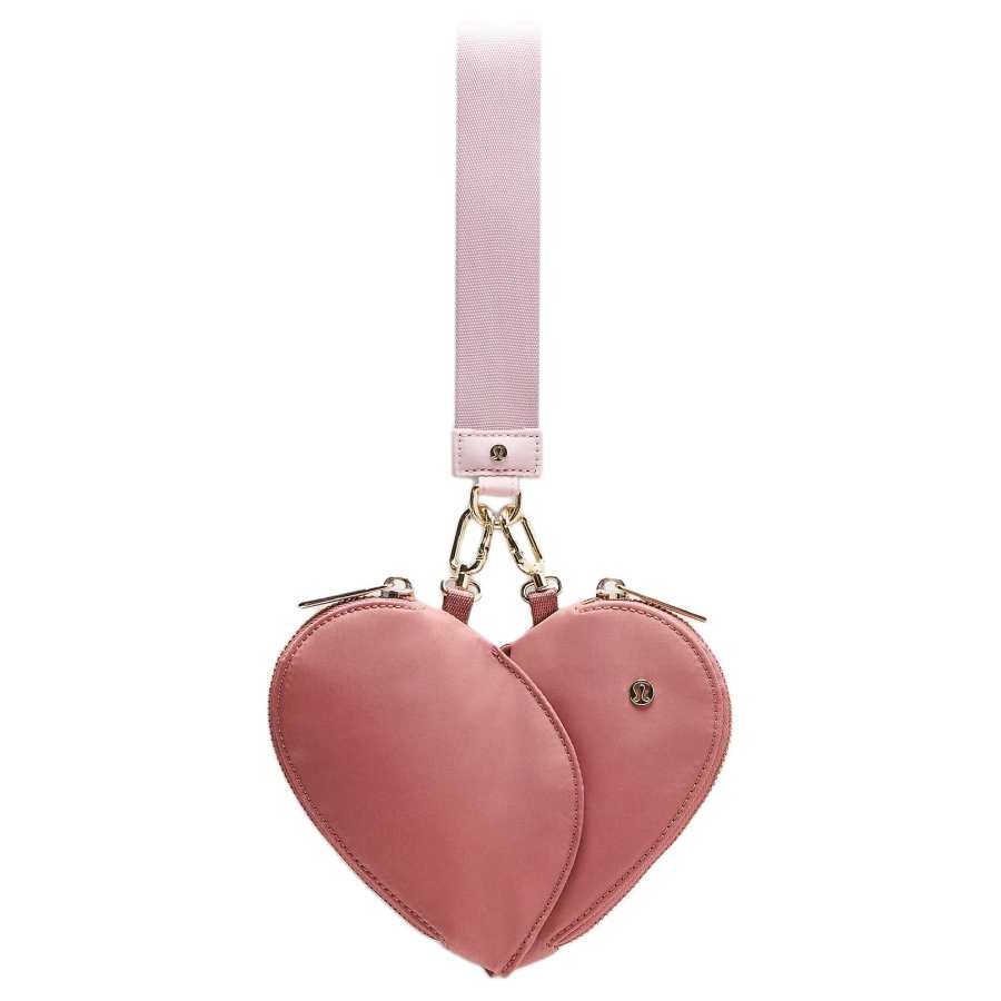 Lululemon Nylon Heart Shaped Handbag Women's Pink