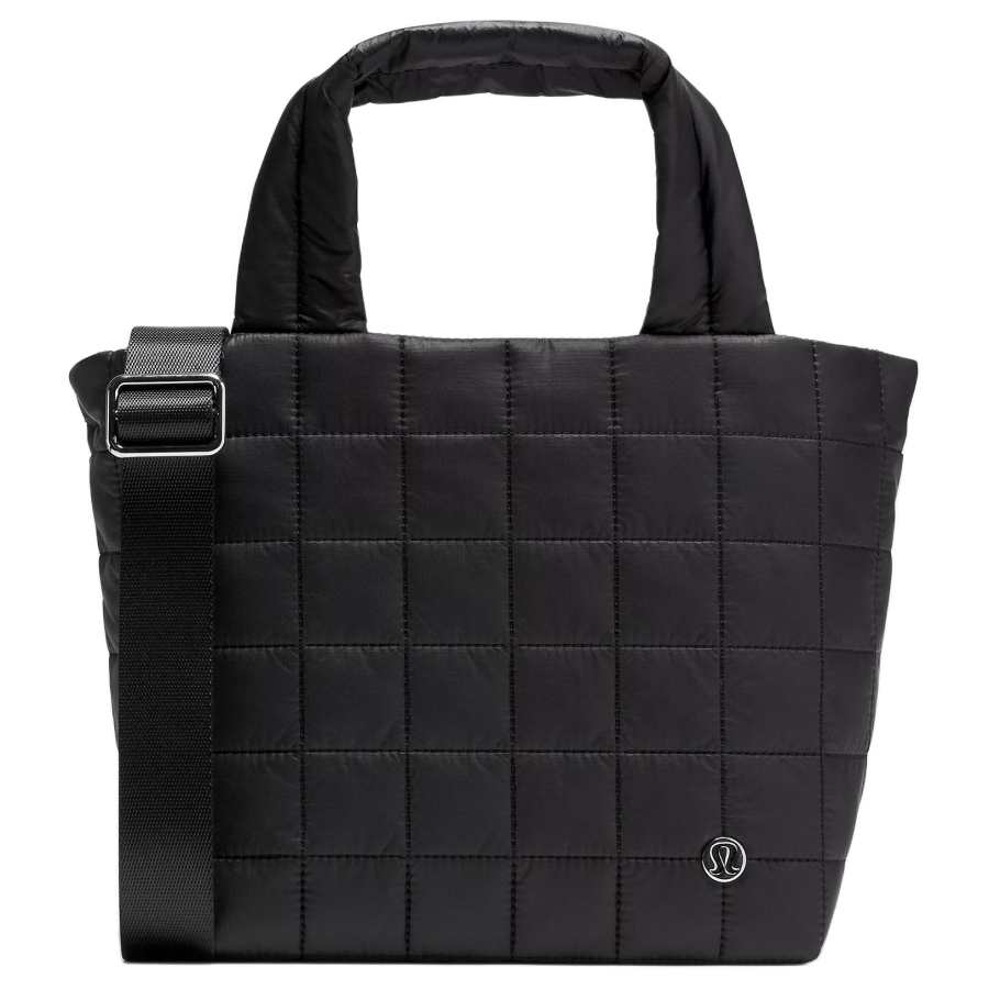 Lululemon Quilted Recycled Polyester One Shoulder Handbag Small Women's Black