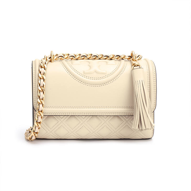 TORY BURCH TORY BURCH Fleming Small Convertible Shoulder Bag New Cream