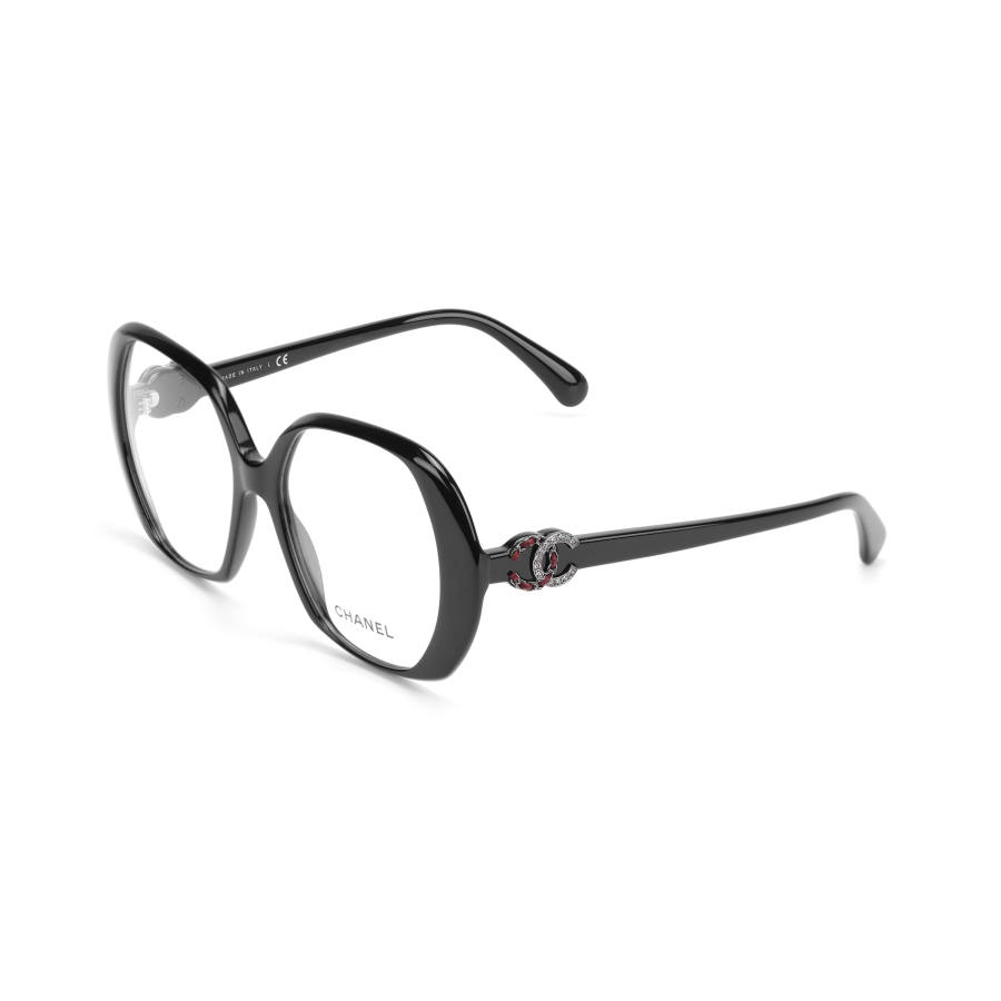 CHANEL CHANEL Eye Acetate Round Eyeglass Frames Unisex