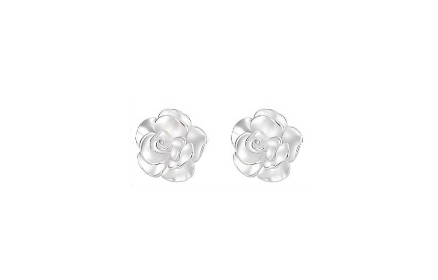 MISS TOOYA S999 Fine Silver Stud Earrings Women's