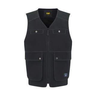 CAT Vests Men's V Neck Moderate Workwear