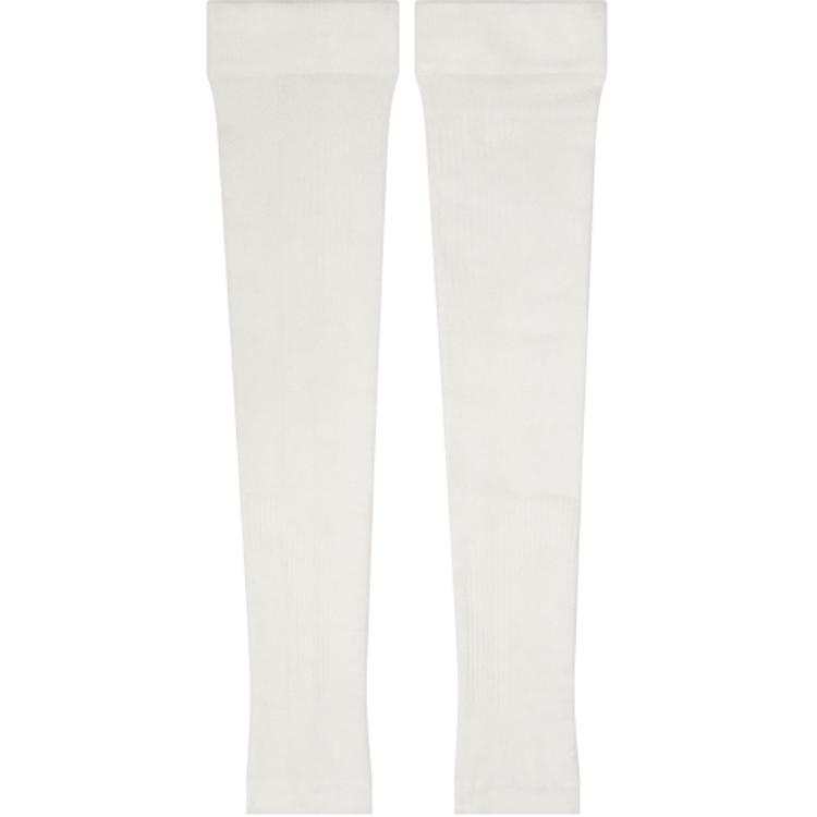 On Arm Guards Breathable White Knitted Fabric Unisex
