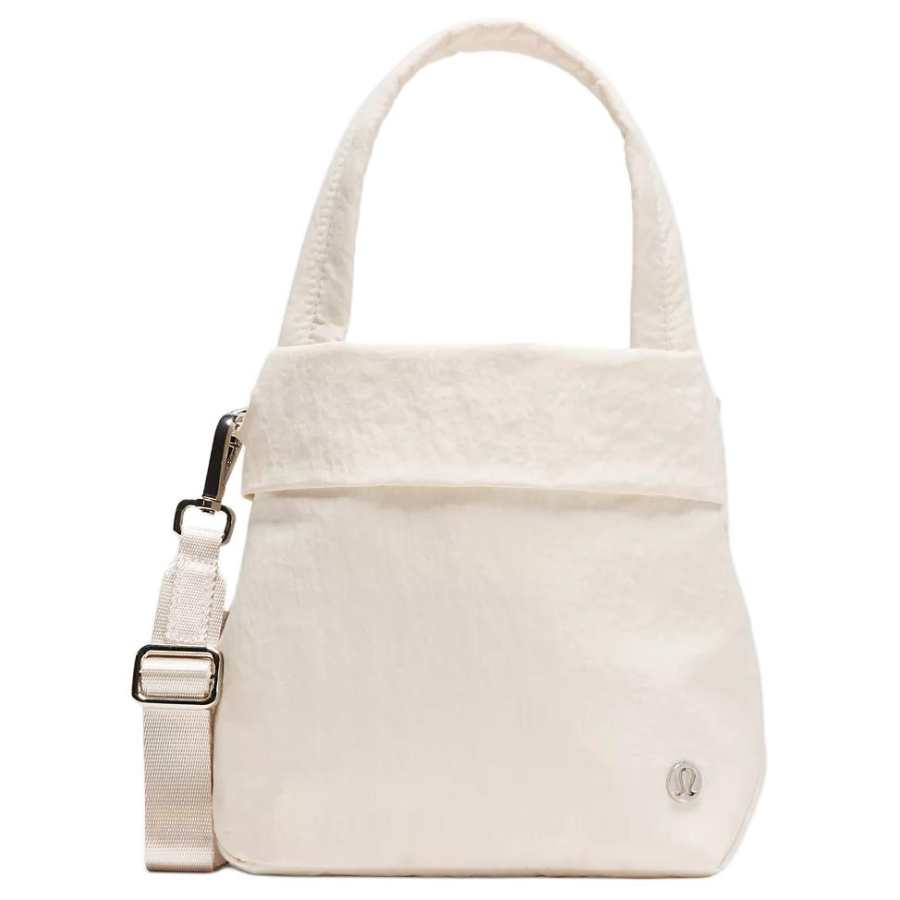 Lululemon On My Level Nylon One Shoulder Handbag Women's Light Ivory