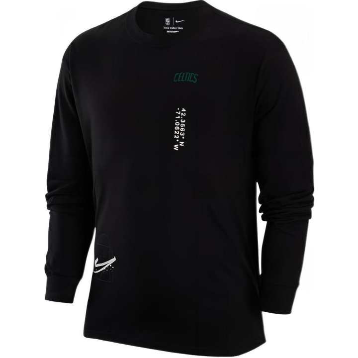 Nike Nike T Shirts Men's Black Crew Neck Moderate Straight Fit