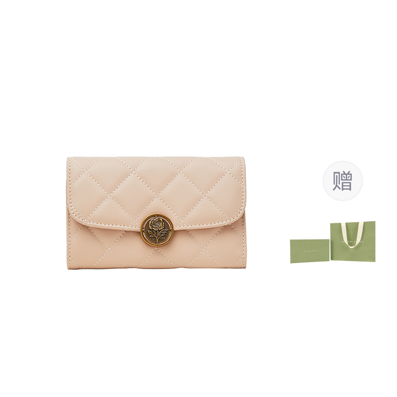 VANESSA HOGAN Cow Leather Wallet Women's Black