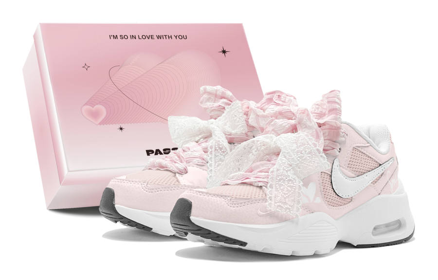 Nike Nike Air Max Fusion Abrasion Resistant Abrasion Resistant Low top Running Shoes Women's Pink White