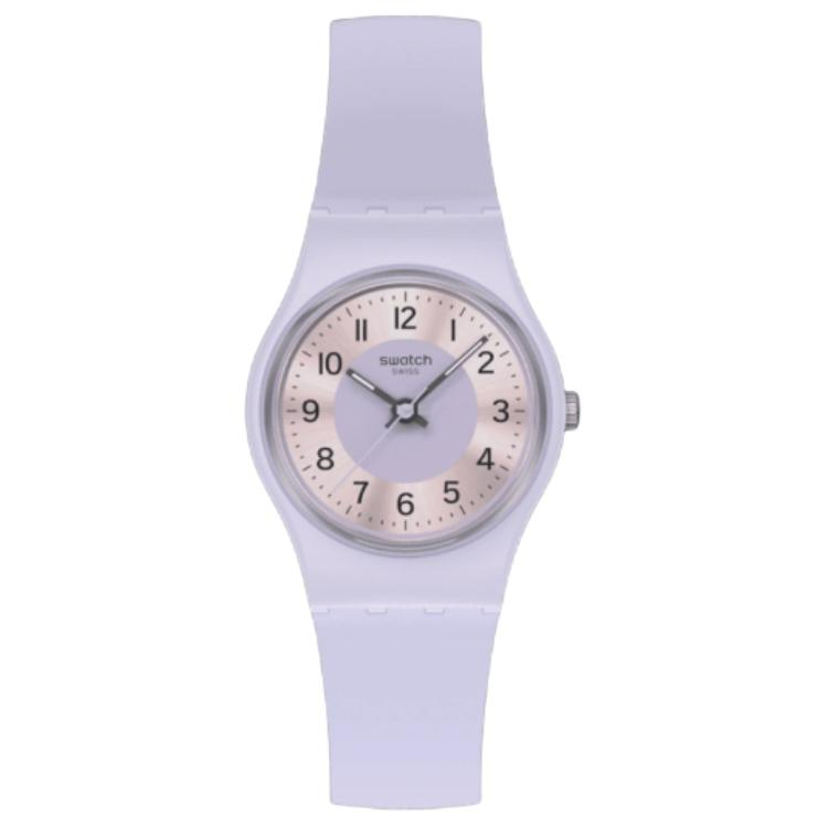 SWATCH Original Collection Quartz Movement 30m Waterproof Women's Watch 25mm Purple Watch Dial
