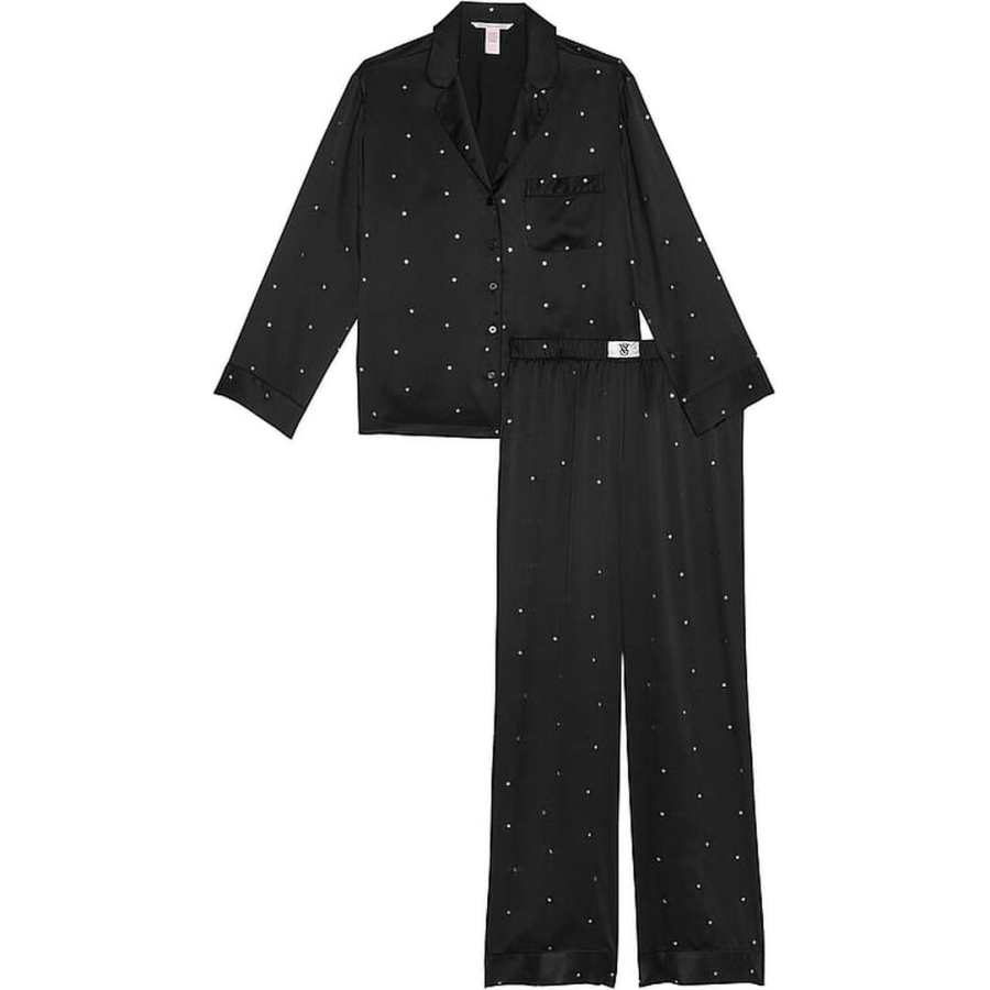 Victoria's Secret Heartbeat Selection 24 Major Shows Collection THE MIX Pajama Set Women's Black