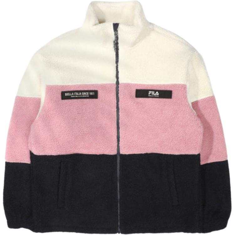 FILA Velvet feel Coat Unisex Pink