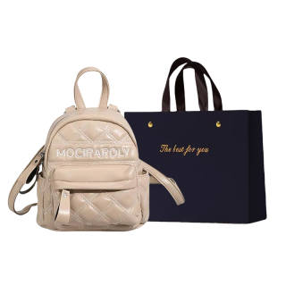 ZUONU Pu Backpack Regular Women's Khaki/Black/Ecru