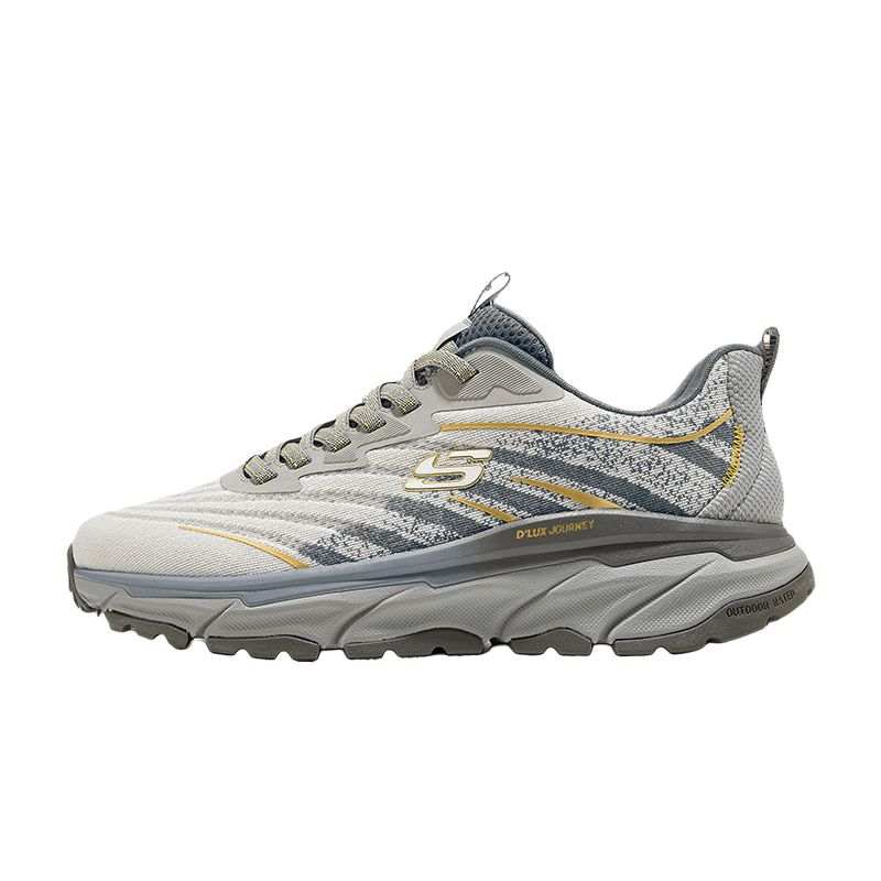Skechers D'LUX JOURNEY Abrasion Resistant Low top Outdoor Shoes Men's Gray