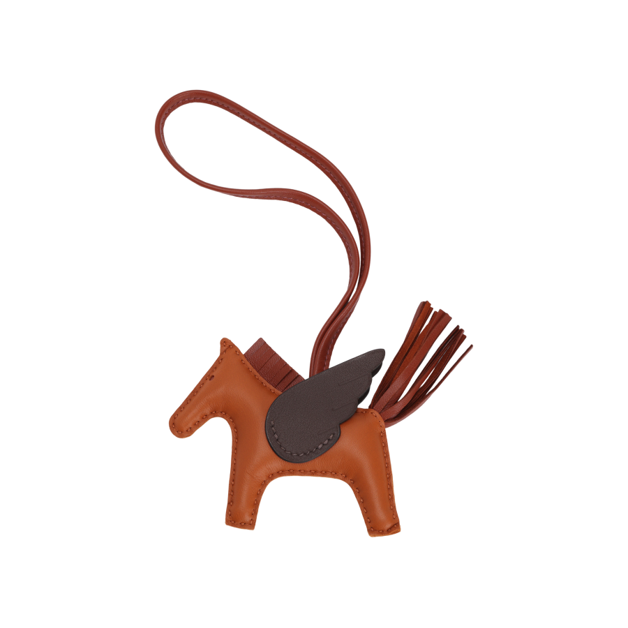 HERMES Swift Calfskin Bag Accessory Small Women's Gingerbread