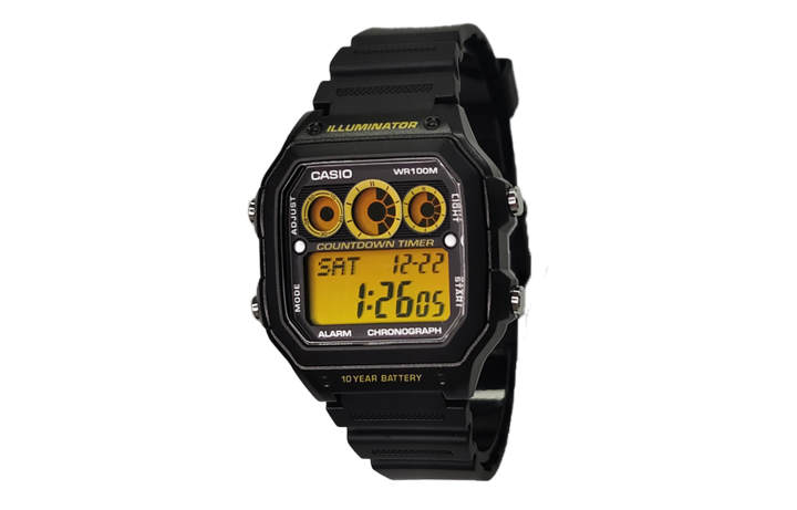 CASIO CASIO Custom Collection Custom Collection Quartz Movement Watch Unisex Yellow Watch Dial
