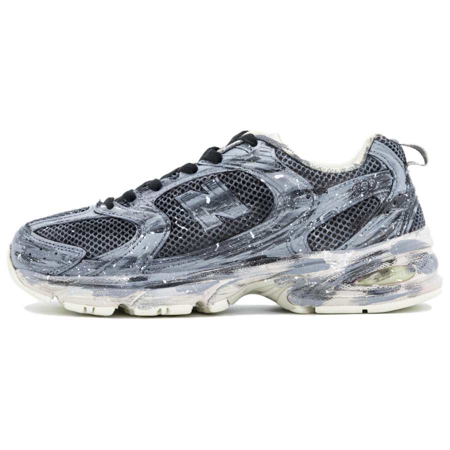 New Balance New Balance NB 530 Slip Resistant, Abrasion Resistant, Height Increasing Low top Casual Running Shoes Unisex Black Gray