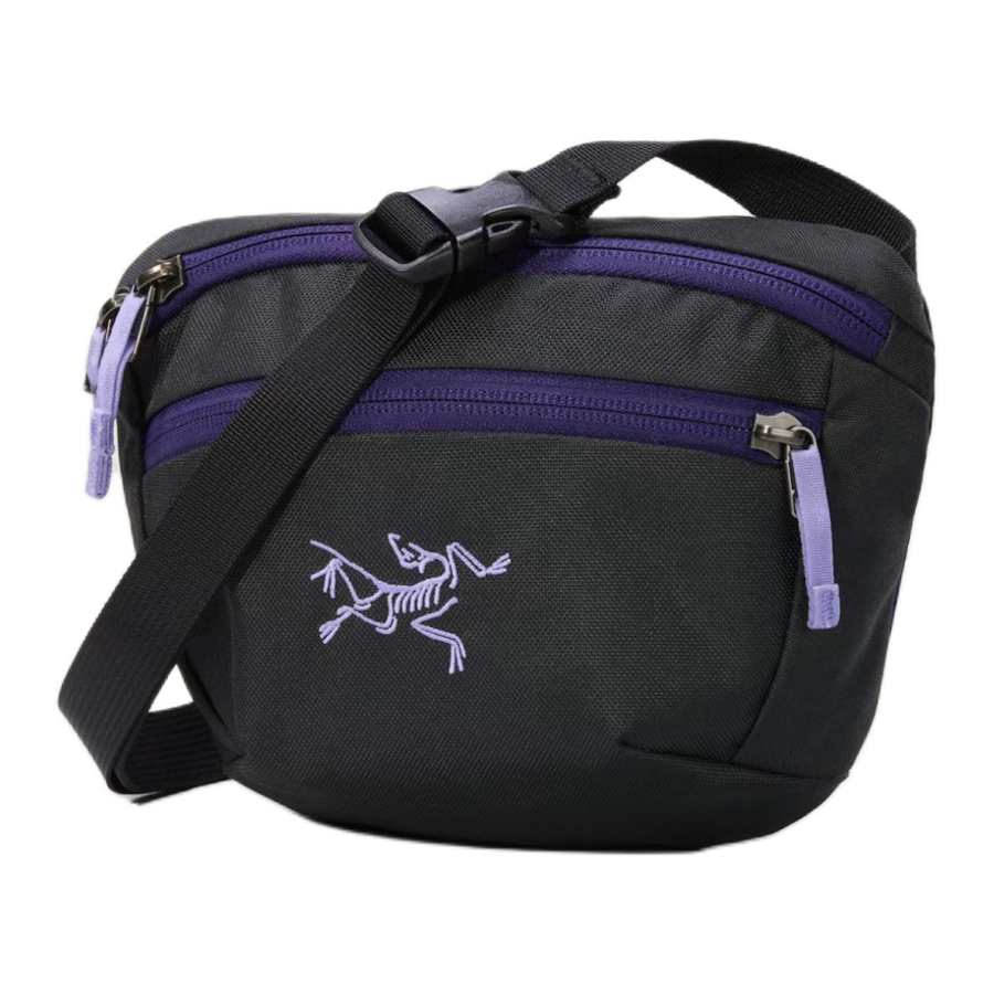 Arcteryx Arc'teryx Mantis 1.5L One Shoulder Crossbody Fanny Pack Outdoor Bag Polyester Black & Purple Unisex