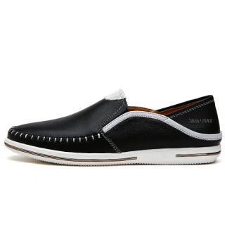 XIMO BULL Casual Leather Shoes Men's Low Top White