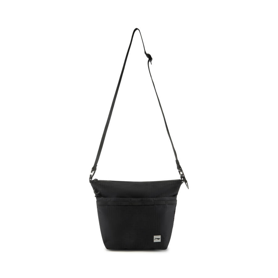 Li-Ning Li Ning Fitness Series Polyester Shoulder Bag, Crossbody Bag Unisex Black