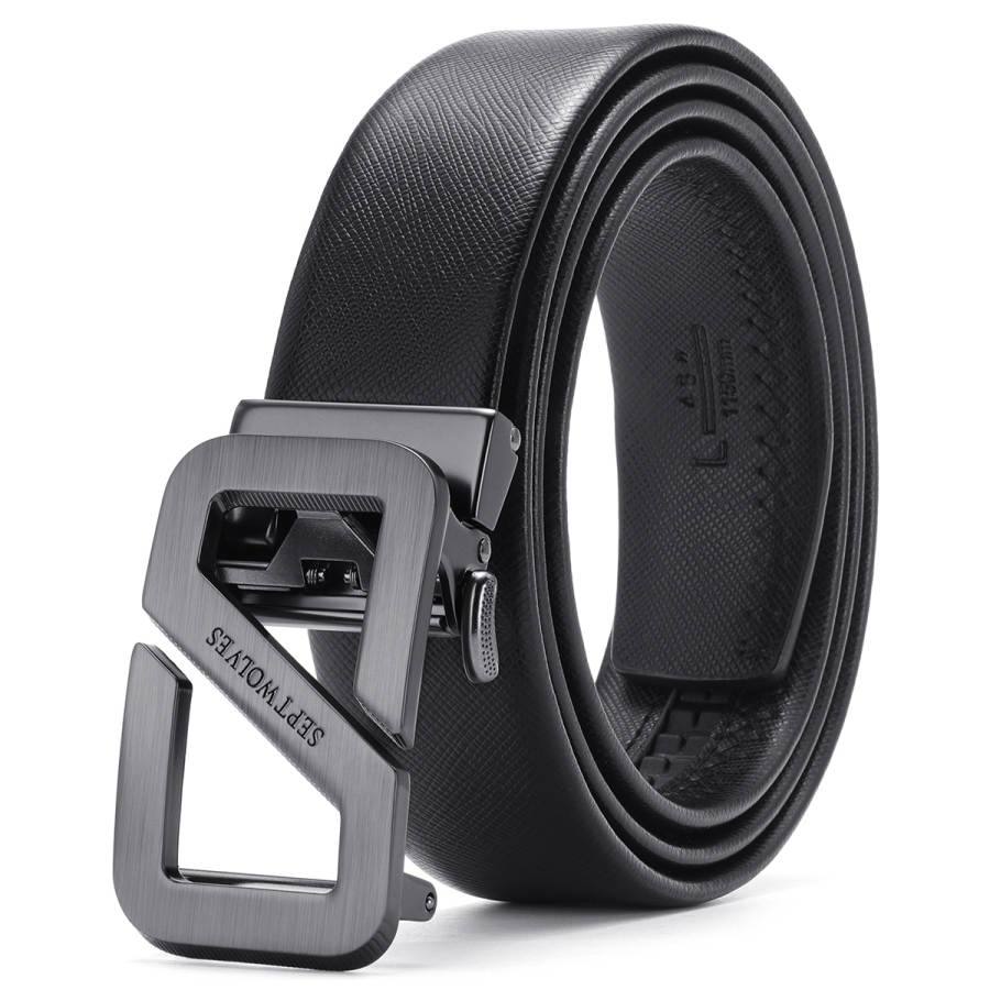 SEPTWOLVES SEPTWOLVES Cow Split Leather Belts Men's Width 3.5CM