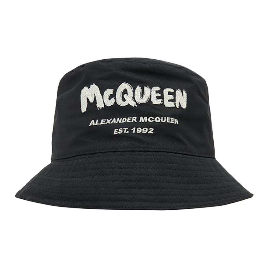 Alexander McQueen Alexander McQueen Graffiti Logo Bucket Hat
