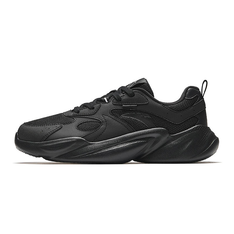 ANTA Anta Slip Resistant And Breathable Coverage Low top Casual Shoes Men's Basic Black