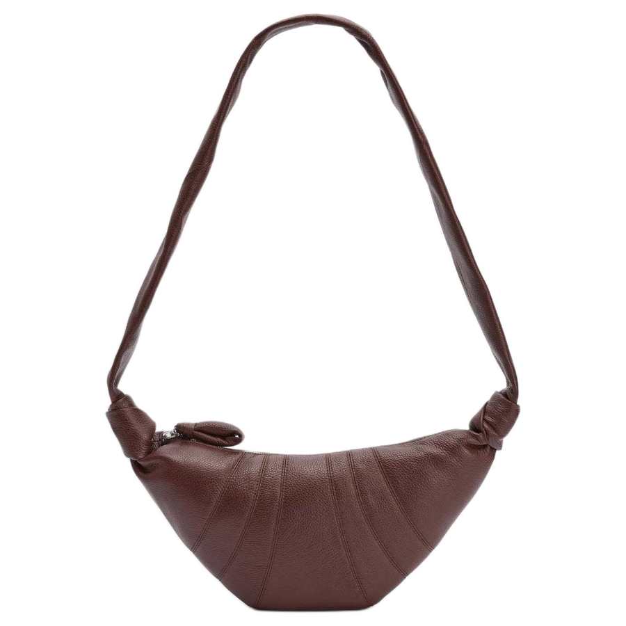 Lemaire Cow Leather Croissant Bag Shoulder Bag Small Women's Roasted Hickory Nut