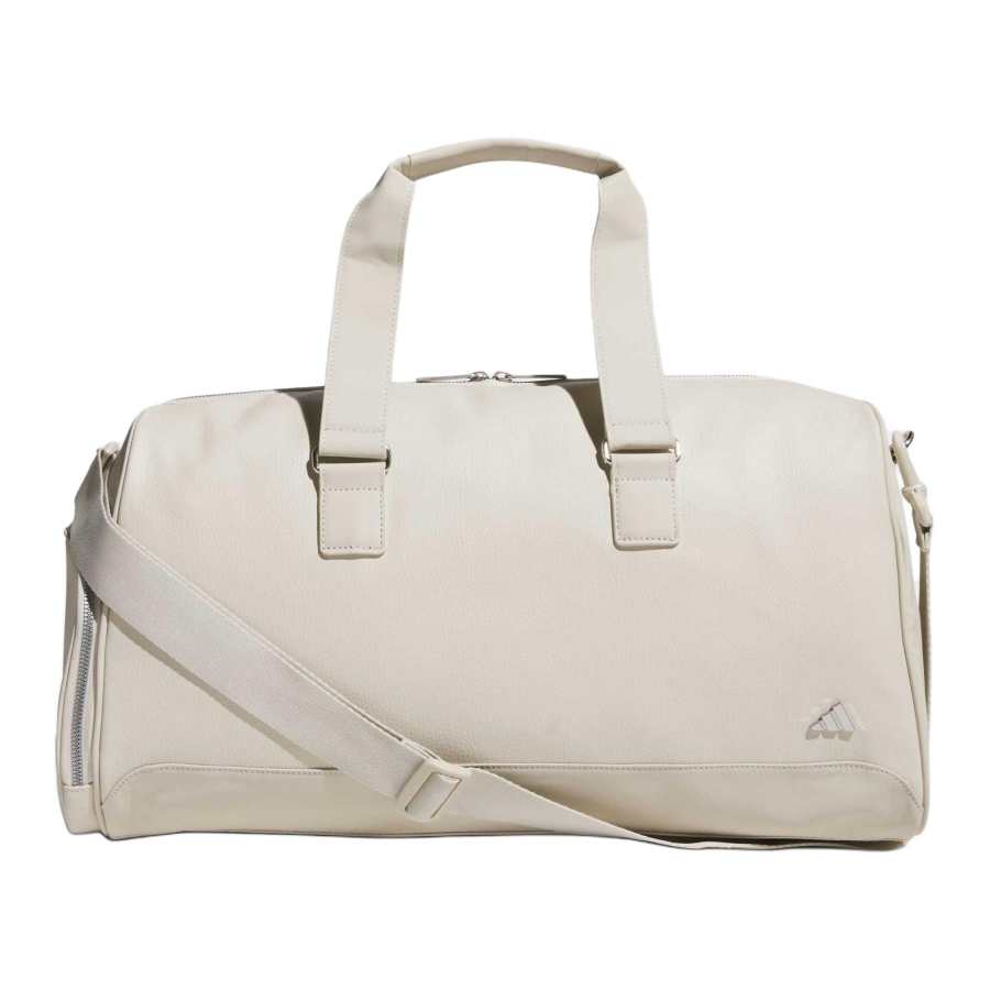 Adidas Adidas Polyurethane Boston Bag, Handbag, Travel Bag 27.5L Unisex Gray White