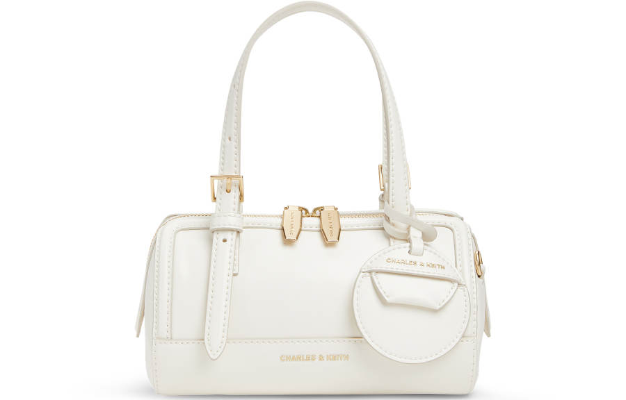 CHARLES&KEITH Charles & Keith Pu Shoulder Bag, Crossbody Bag, Handbag Small Women's Cream Milk White
